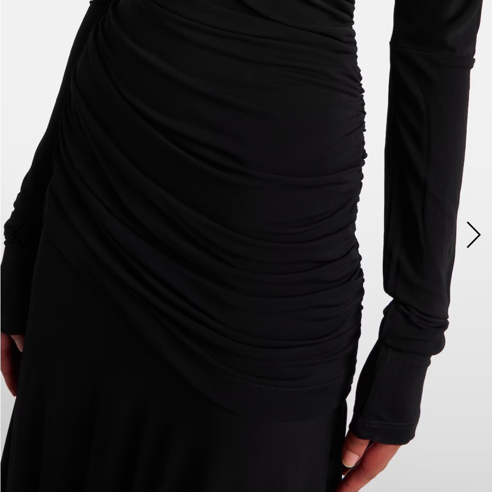 Ganni ruched gown - Picture 3 of 12